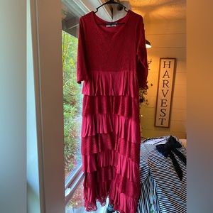 Dainty Jewells dream in vintage dress Ruby Red Large